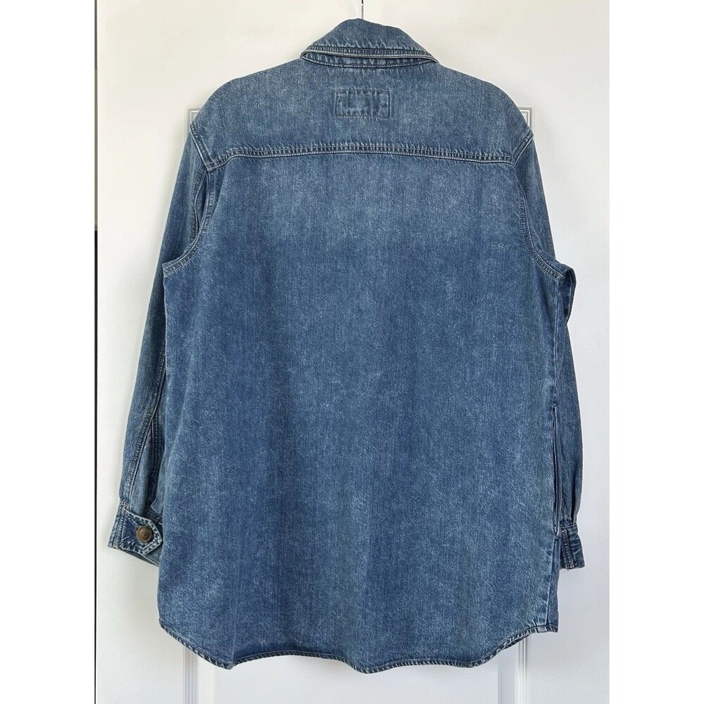 Classic Blue Denim Jacket - Women's Button-Front Jacket - Picture 5 of 11